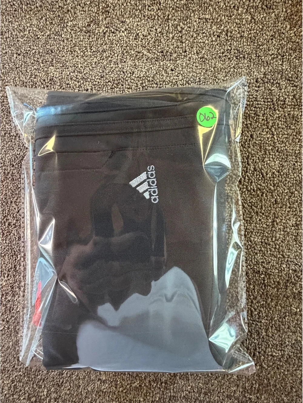 Adidas Men's Large Black 3-Stripe Track Pants Zip Pocket